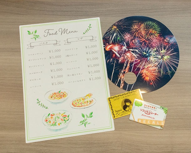 ラミネート加工を施した商品サンプル